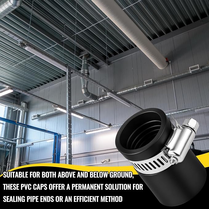 6 Pack 1 Inch Flexible PVC Pipe Cap - Image 5