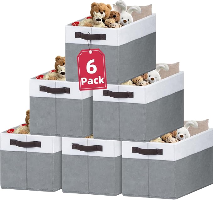 6 Pack Clothes Bins for Organization by Criusia