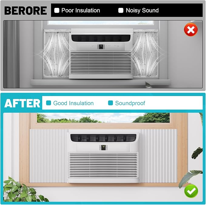 Window Air Conditioner Foam Insulation Panels, AC Side Insulating Panel Kit - Image 4