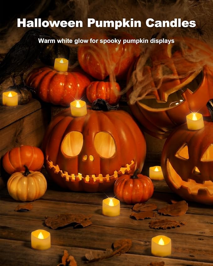 Homemory 100-Pack Flameless Tea Lights Candles Battery Operated, 200+ Hours | - Image 3
