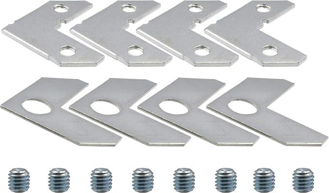 LBY 40pcs Picture Frame L Shape Angle Bracket Flat Plate Fastener, Metal - Image 9