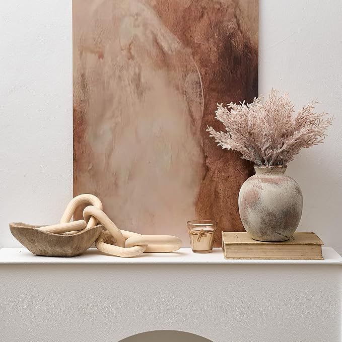 SIDUCAL Ceramic Decorative Flower Vase | 7.48 Inch Pottery Rustic Farmhouse - Image 9