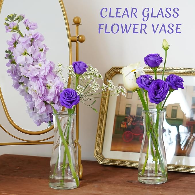 35 PCS Glass Bud Vases for Centerpieces, 5.5" Clear Small Flower Vases | Modern - Image 7