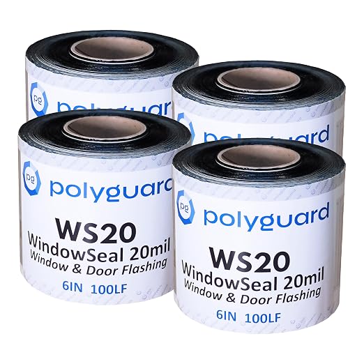 POLYGUARD WindowSeal Window and Door Flashing Tape, 6 in x 100 ft Roll by POLYGUARD
