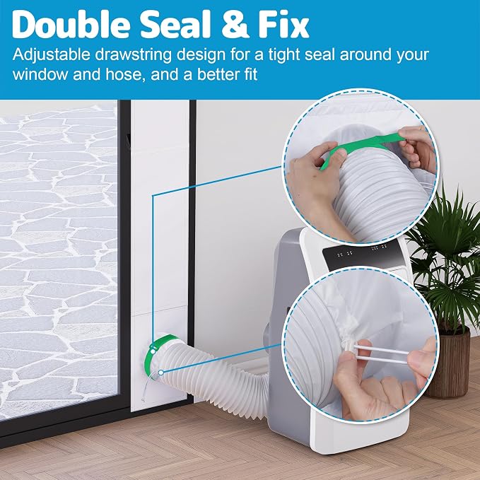 Air Jade Portable Air Conditioner Sliding Door Vent Kit, Insulated Sliding Door - Image 6