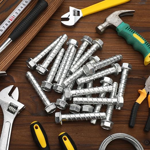 Tandefio 80 Pack 5/8 x 4 Concrete Anchors and Screw Kits Galvanized | Large - Image 7