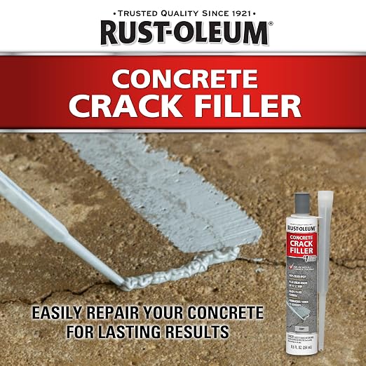Rust-Oleum Gray Concrete Crack Filler | Concrete Repair Epoxy, Fills Cracks & - Image 2