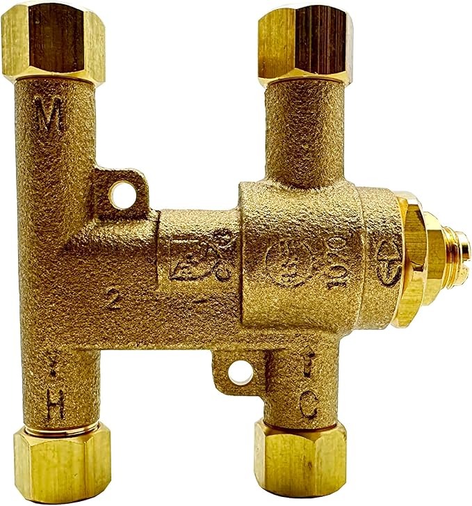 H.C. BT-T40LF-38 Under Counter Thermostatic Mixing Valve, 3/8 inches by Unknown