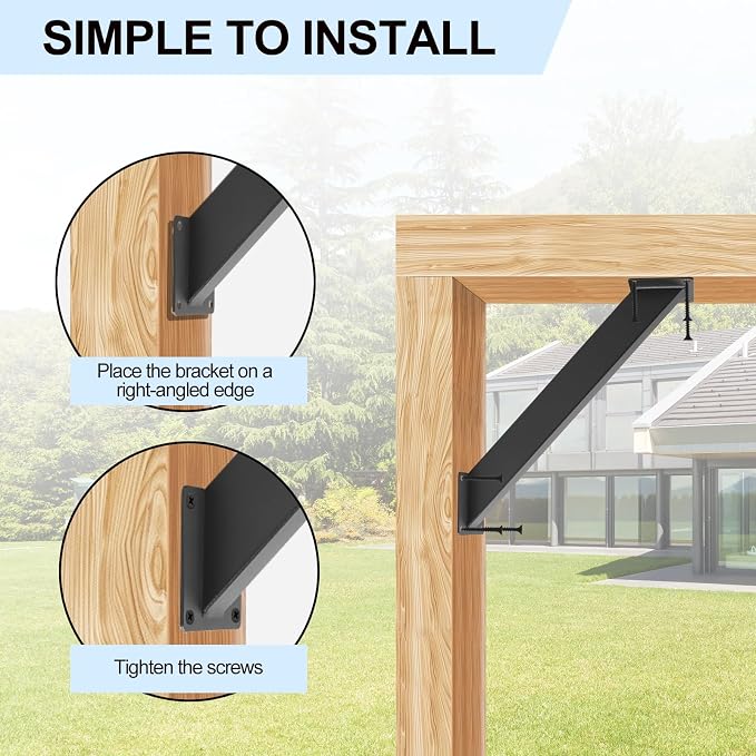 12 Pcs 45 Degree Angle Support Brackets - Image 4