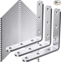 25Pcs Stainless Steel Angle Brackets 4”x 4” Heavy Duty Corner Brackets | 3MM by WENQUIT
