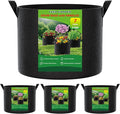 7 Gallon Grow Bags 4 Pack – 300G Thickened Fabric Plant Pots by FEEDGARDEN