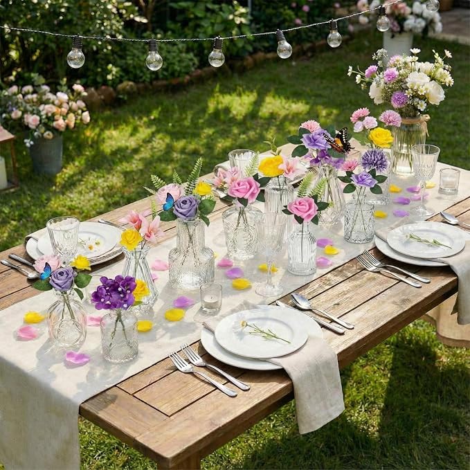 36 Pcs Artificial Flowers Table Centerpiece - Image 3