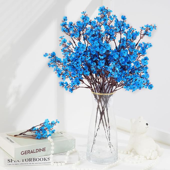 5 Pcs Fake Flowers, Real Touch Babys Breath Artificial Flowers, Full Baby - Image 4