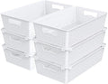 Simple Houseware Stackable Plastic Woven Basket Organizer, 6 Pack by SimpleHouseware
