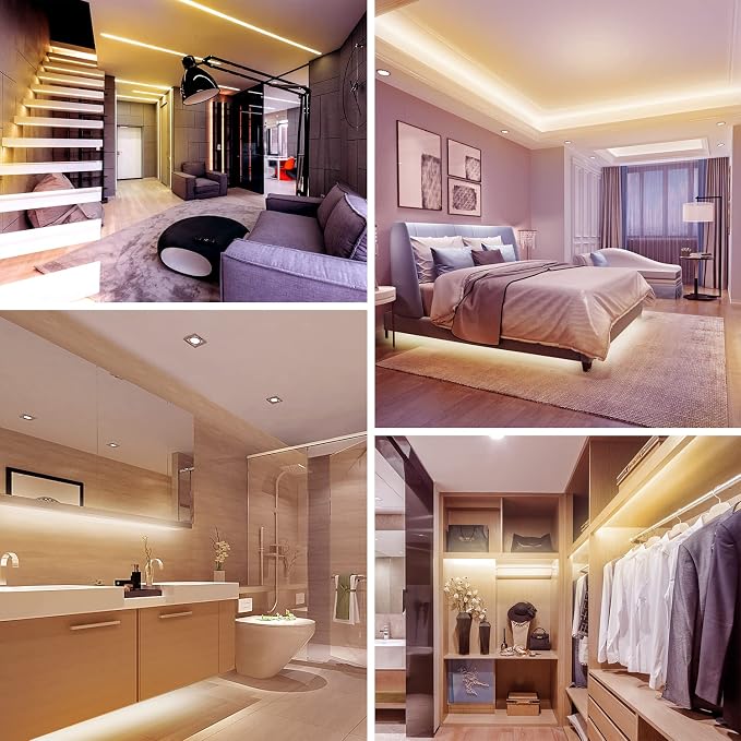 dalattin Warm White LED Strip Lights, 3000K Tunable Soft White Light Strip - Image 6
