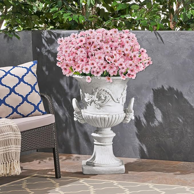 24PCS Artificial Pink Flowers for Outdoors, Realistic Silk Flowers | for - Image 4