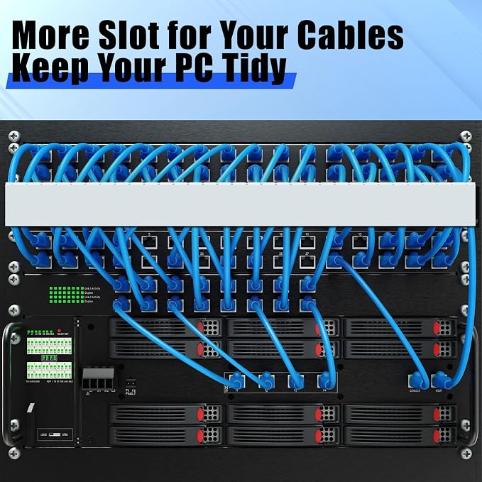 Open Slot Wiring Raceway Cable Duct, Cable Management Cord Track | 123" open - Image 7
