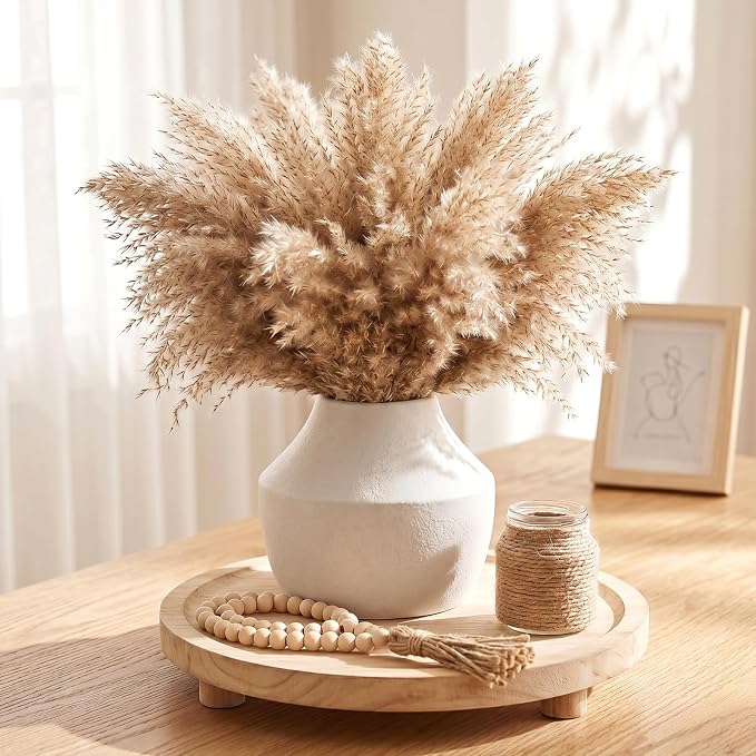 White Ceramic Flower Vase for Centerpieces, 5.2in Small Hydrangea Vase | - Image 4