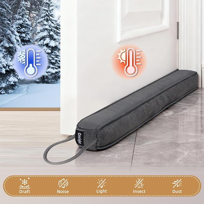Door Draft Stopper for Bottom of Door and Window, Heavy Duty Guard Gap Snake - Image 2