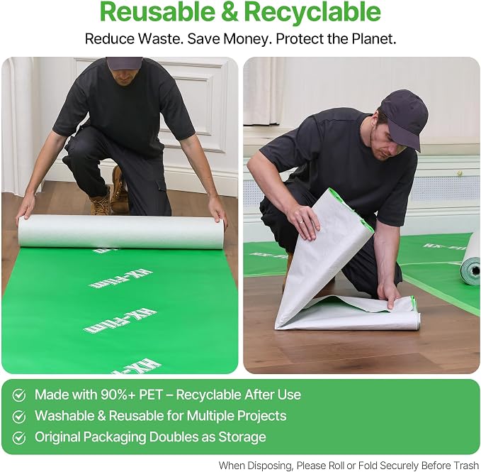 39" x 100' Heavy-Duty Floor Protection | Construction Grade Carpet Protector | - Image 9