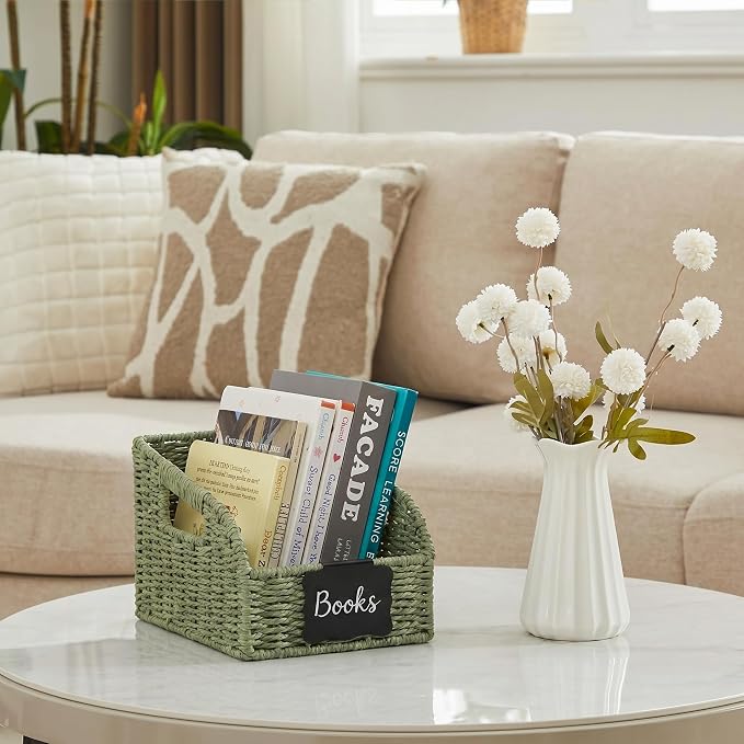 Pantry Organizers, Handwoven Large Wicker Baskets - Image 9