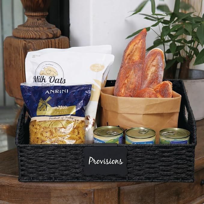 Pantry Organizers, Handwoven Large Wicker Baskets - Image 8