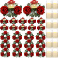 Yunlly 12 Pcs Rose Candle Rings by Yunlly