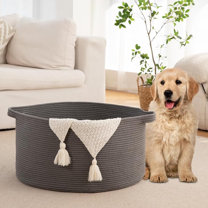 OIAHOMY 90L Extra Large Blanket Basket - Image 5