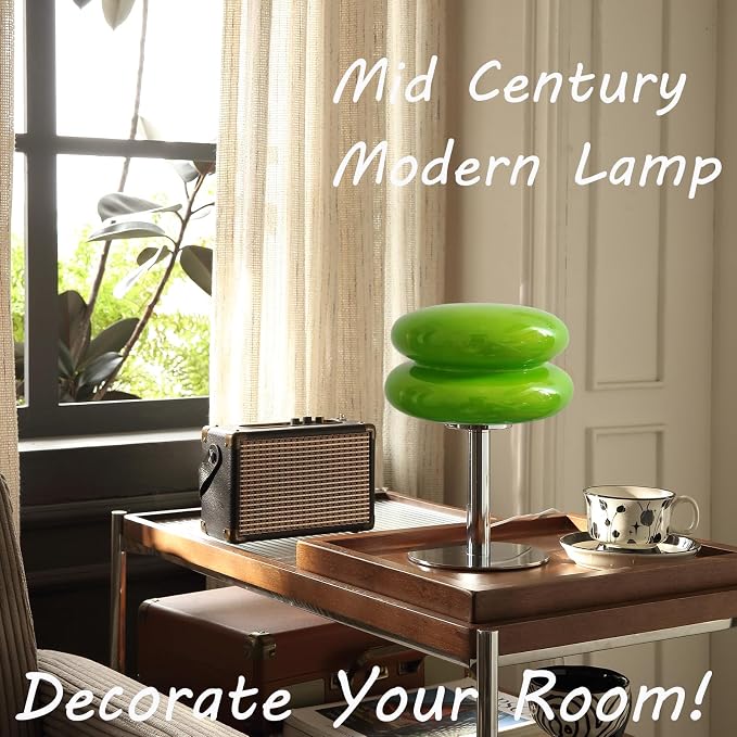 Glivpny Mushroom Table Lamp, Mid Century Modern Decor Lamp | Cool Desk Lamps - Image 2