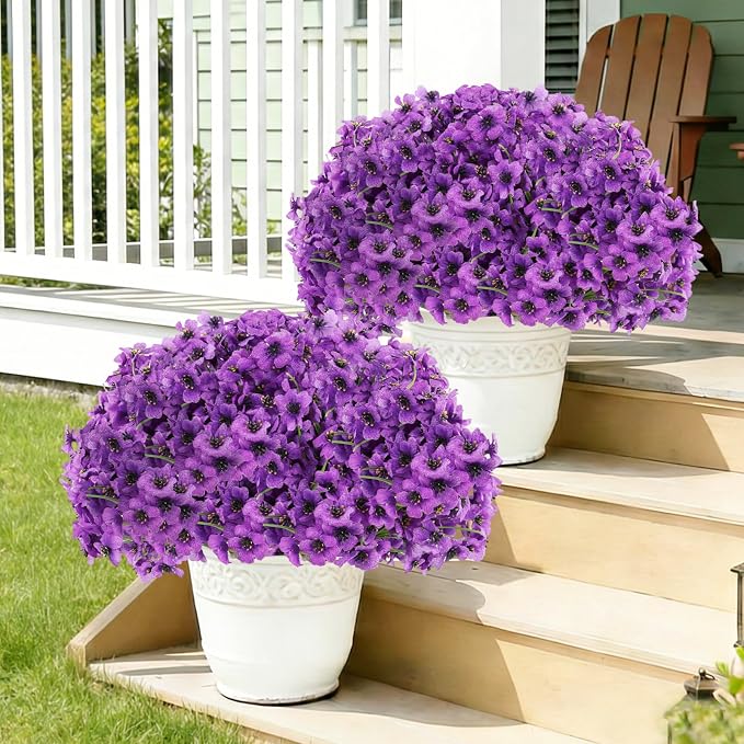 22 Bundles Artificial Flowers Outdoor, Faux Flowers UV Resistant - Image 4