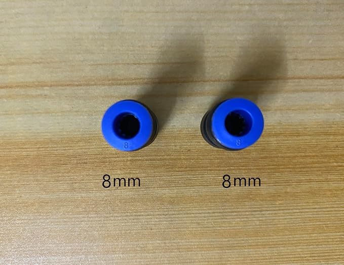 5/16" or 8mm OD Pneumatic quick Connector Push to Connect fittings Straight - Image 2