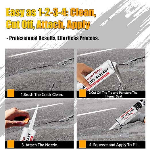 Cement Crack Filler, Concrete Crack Repair Sealant, Flexible Self-Leveling - Image 5