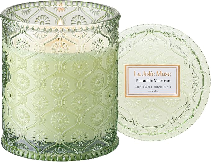 LA JOLIE MUSE Pistachio Macaron Scented Candles by LaJol%C3%ADeMuse