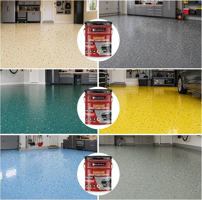 4 Gallon Epoxy Floor Paint kit -100% solids| 6H hardness|20-year durability| - Image 5