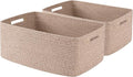OIASKET Large Storage Basket for Organizing, Woven Rope Basket for Shelves by OIASKET