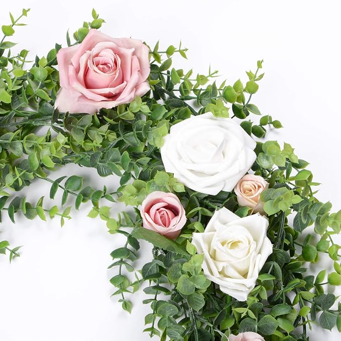 Faux Eucalyptus Garland Plant, 2 Pack Artificial Vines Hanging Eucalyptus - Image 8