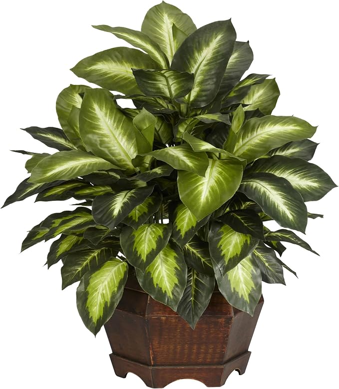 Nearly Natural 24 in Artificial Golden Dieffenbachia Plant by NearlyNatural