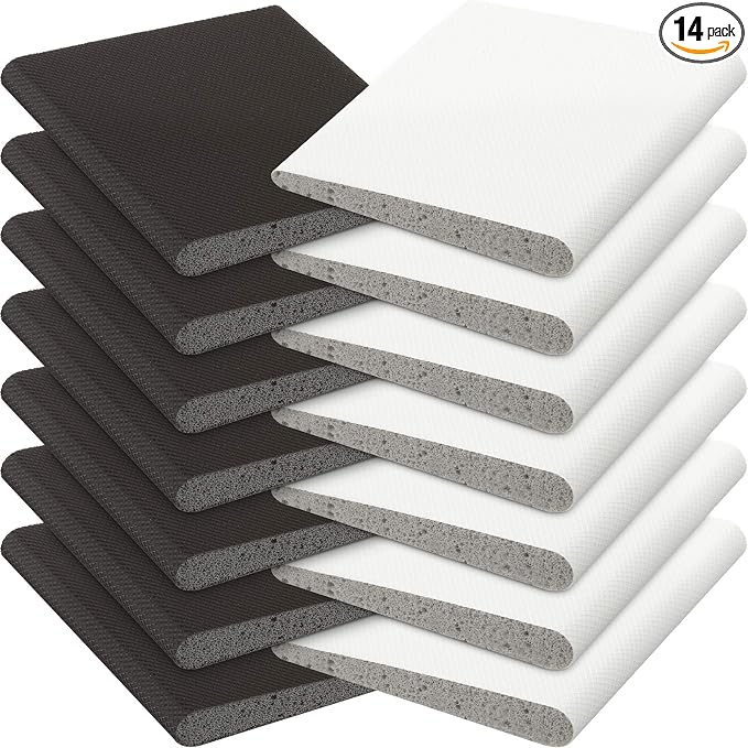 Jetec 14 Pcs Door Corner Seals Self Adhesive Exterior Foam by Jetec