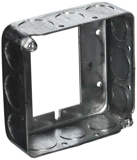 RACO 187 Drawn 1-1/2-Inch Deep 4-Inch Square Electrical Box Extender - Image 2