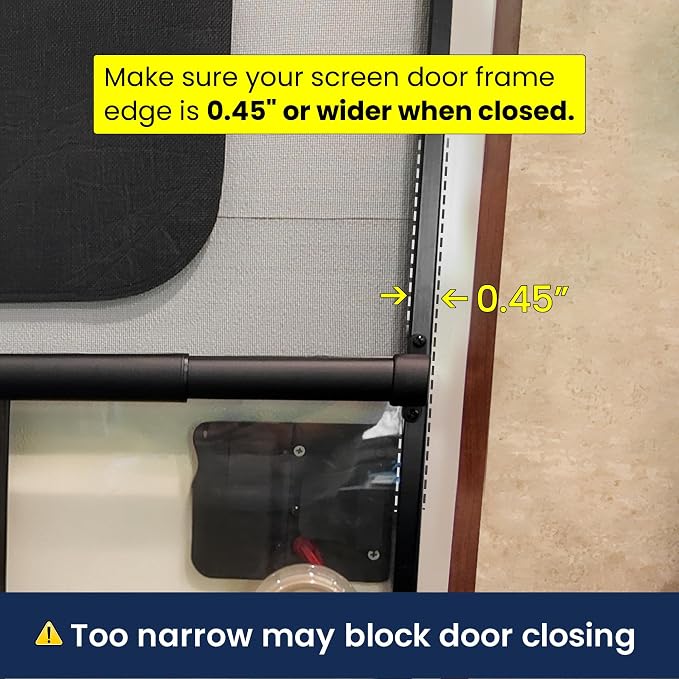 Aluminum RV Screen Door Handle Grab Bar- Camper Screen Door Crossbar RV - Image 5