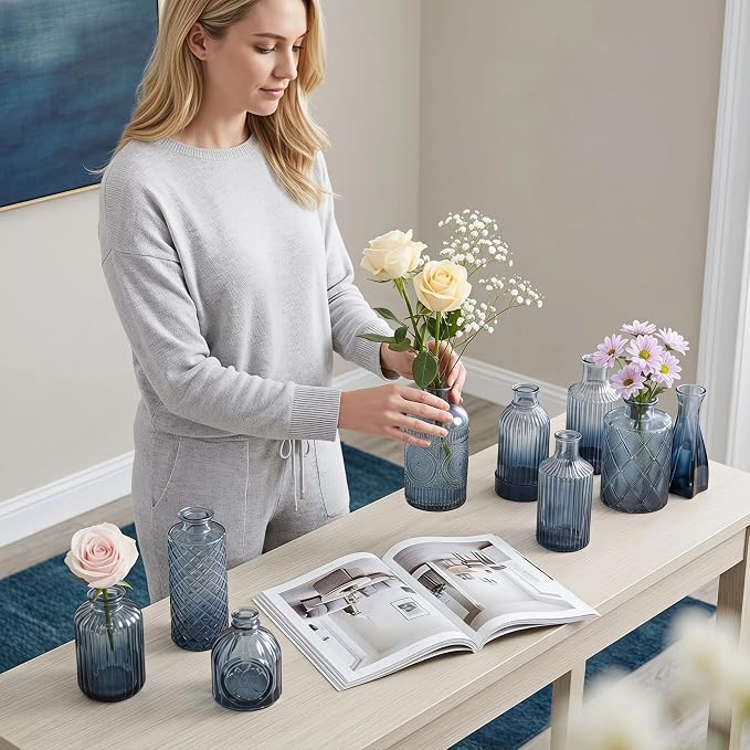 Mini Bud Vases Centerpieces for Tables, Small Flower Vases Suitable for - Image 6
