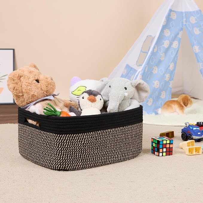 MiniArk Large Storage Baskets for Shelves, Baby Nursery, Toy Baskets Box - Image 5