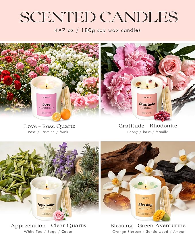 AOOVOO Healing Candles Set for Women - Image 5