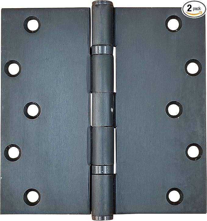 Heavy Duty Commercial 6 inch Square Ball Bearing Oil Rubbed Bronze 2-Pack by HingeOutlet