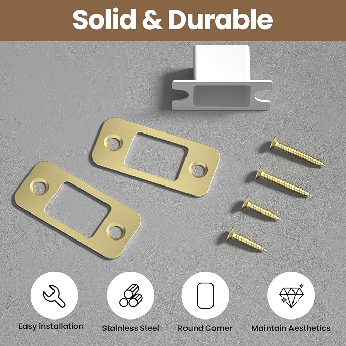 2 Pack Deadbolt Strike Plate Door Backplate - Image 6