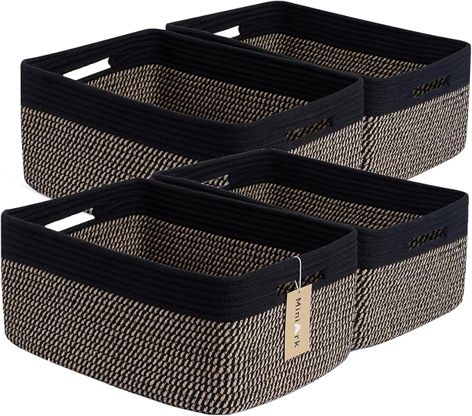 MiniArk Large Storage Baskets for Organizing, Baby Nursery, Toy Bins Box by MiniArkStorageBasketsHome
