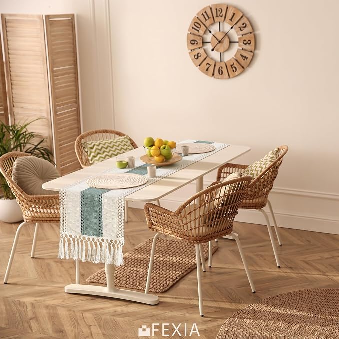 Boho Table Runner for Home Decor 12x90 Sage Green Fall Decorations | 90 Inches - Image 7