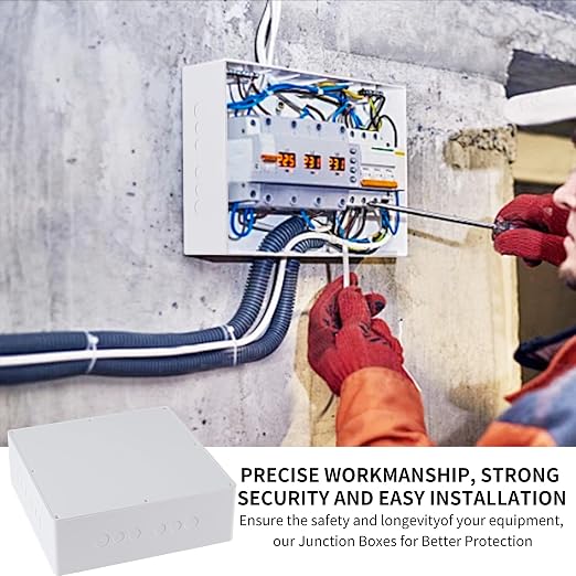 12" x 12" x 4" PVC Plastic Junction Box - Image 5