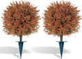 Grooy Fall 2 Pack Artificial UV-Resistant Topiary Balls by FEELTHENEWWORLD