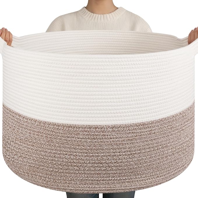 OIAHOMY 90L XXXLarge Blanket Basket by MasterofSpaceOptimization